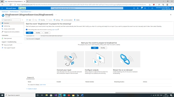 Getting Started With Azure Media Services - Live Streaming