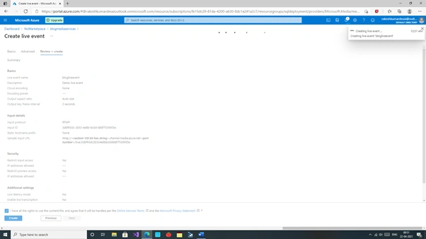 Getting Started With Azure Media Services - Live Streaming