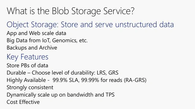 Azure Object (Blob) storage