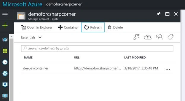 create azure storage account