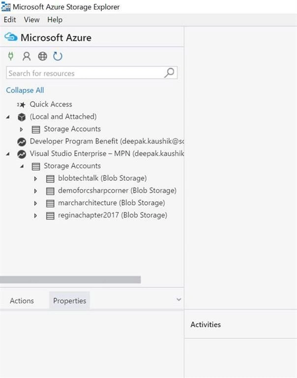 Access Azure Blob Storage