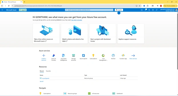  Azure OpenAI Resource
