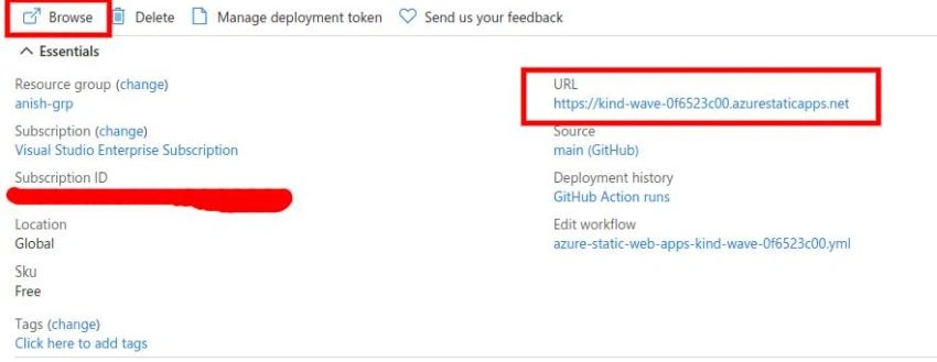 Getting Started with Azure Static Web App
