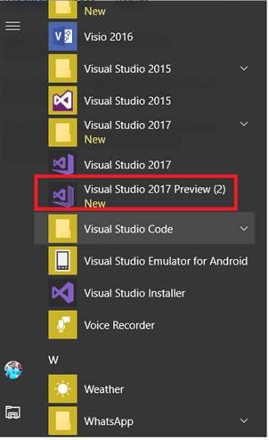 create Bot application 