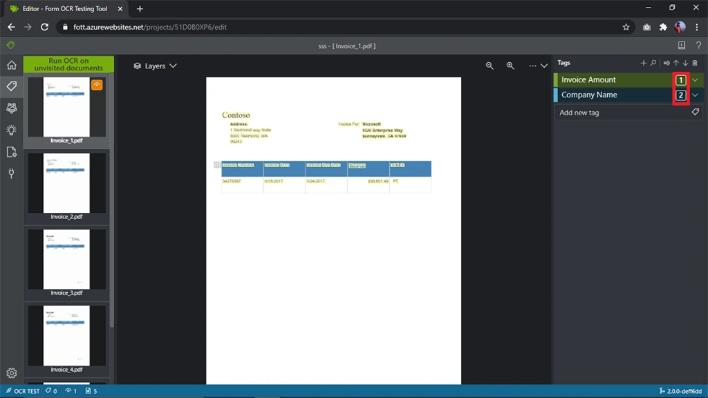 Getting Started With Custom Modeling Using Form Recognizer Sample Labelling Tool