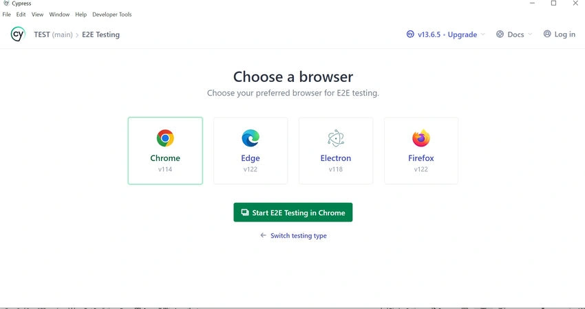 Choose browser