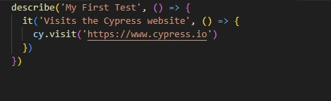 First test example