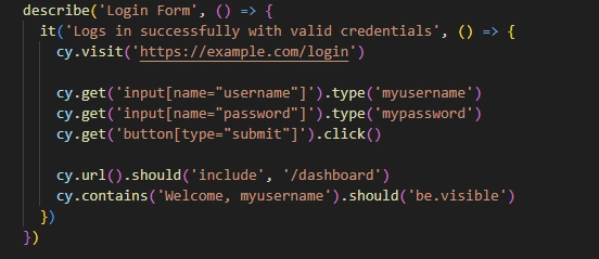 Example of complex test