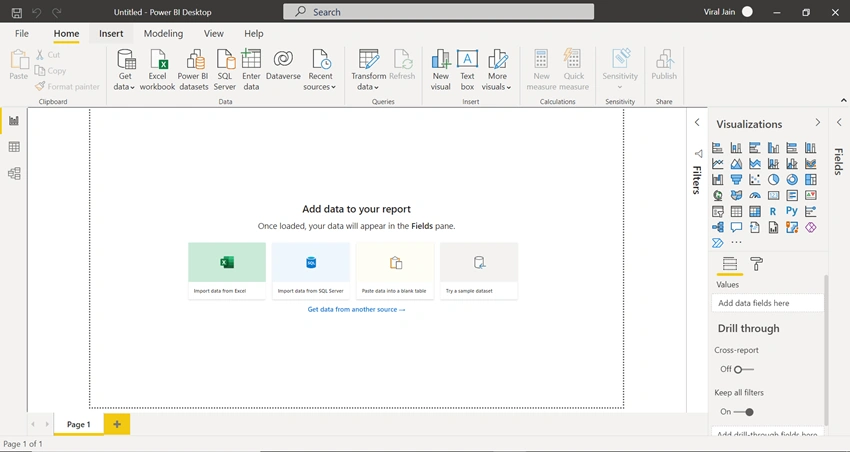 Getting Started with First Microsoft Power BI Report