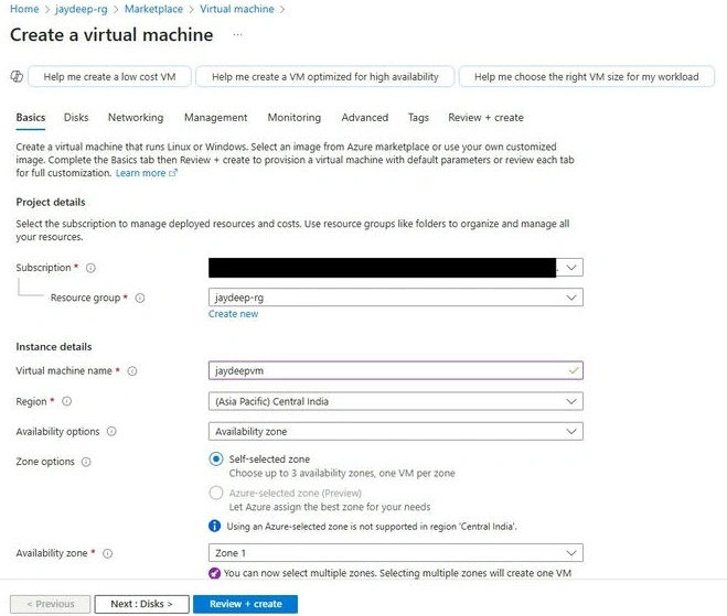 Create VM