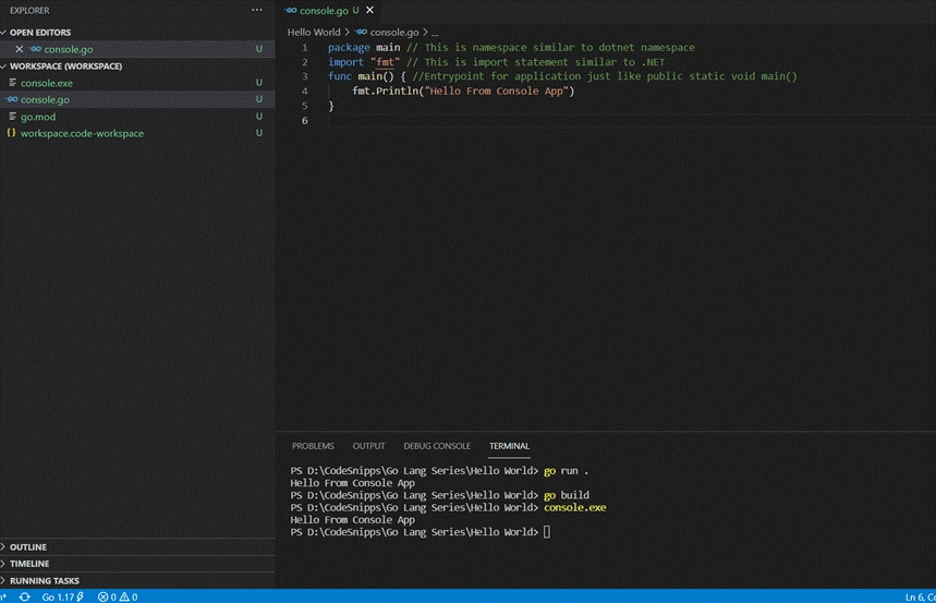Getting Started with GoLang for .NET Developers