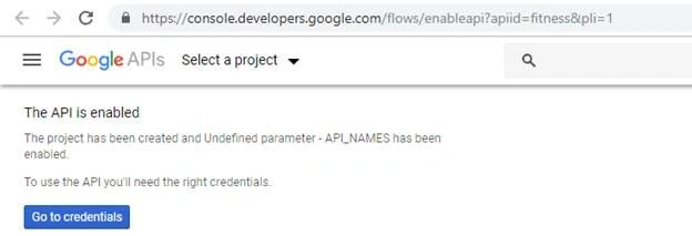Google Fitness REST API