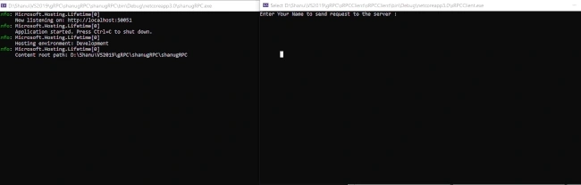 gRPC Client And Server Using ASP.NET Core