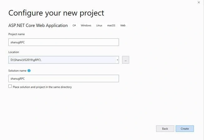 gRPC Client And Server Using ASP.NET Core