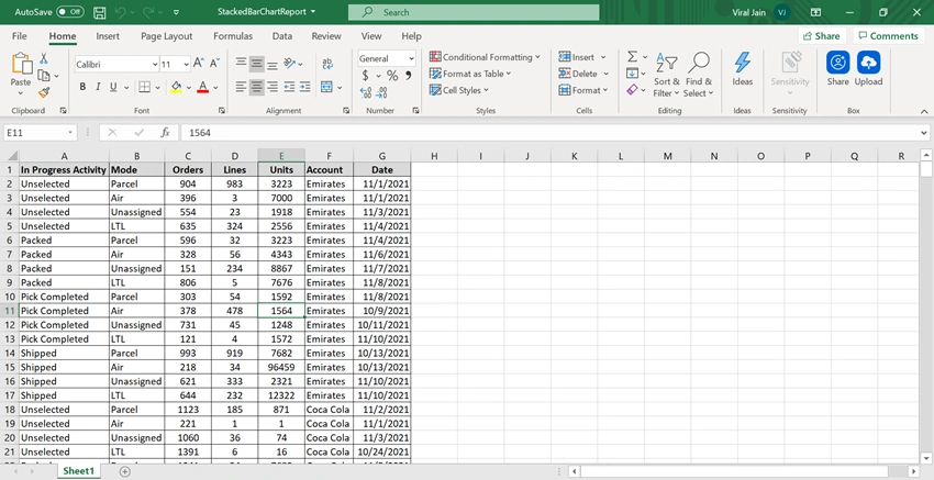 Getting Started with Line Chart Report