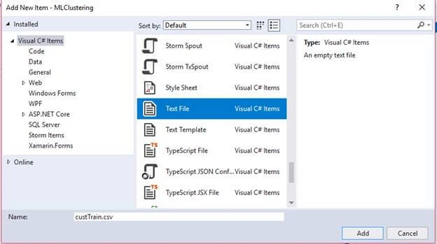 Machine Learning .NET For Clustering Model