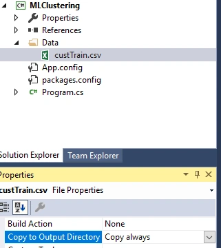 Machine Learning .NET For Clustering Model