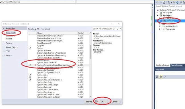 Add mef reference