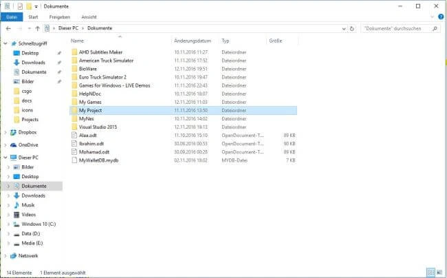 Documents Folder
