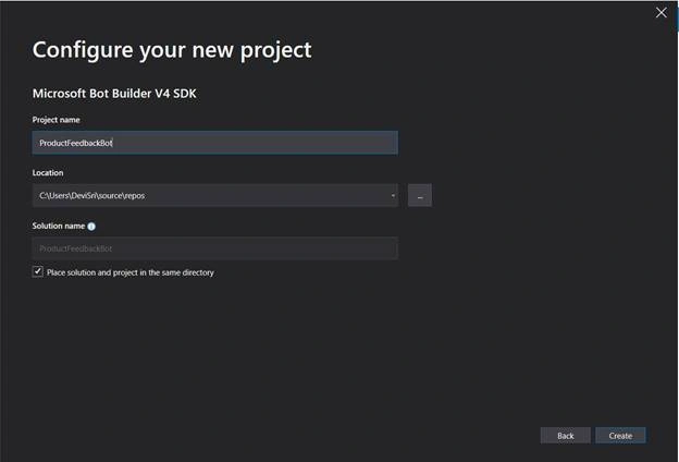 Getting Started With Microsoft Bot Using Visual Studio 2019