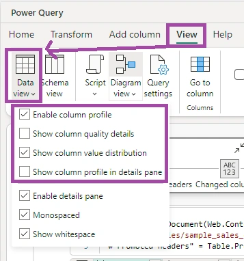 Data View