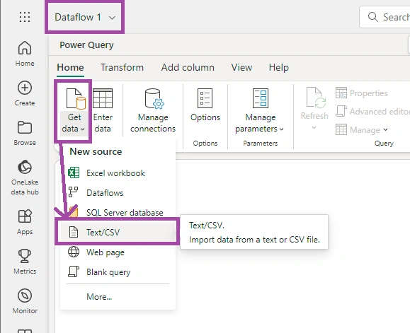 Text/CSV