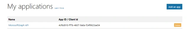 Microsoft Graph API