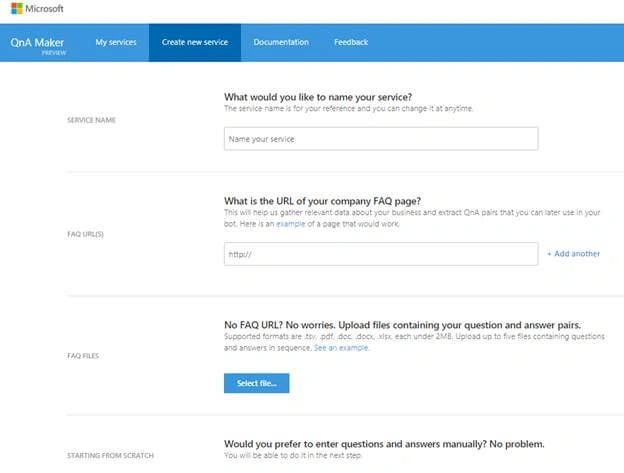 Microsoft QnA Maker