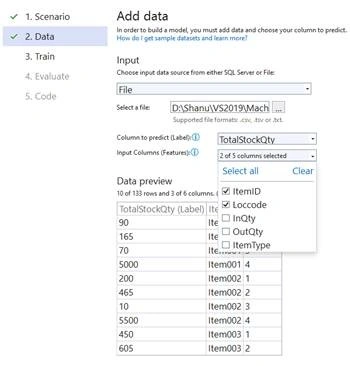 Add data