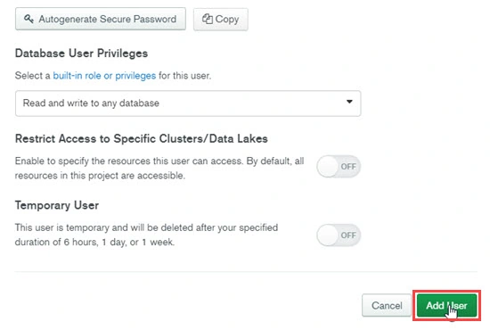 User database