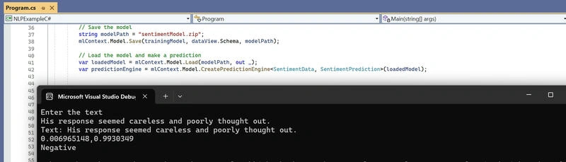 Output sample