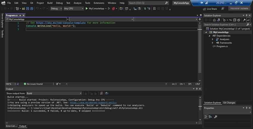 Getting Started with .NET 7.0