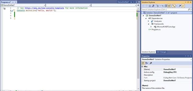 Getting Started With .NET 7