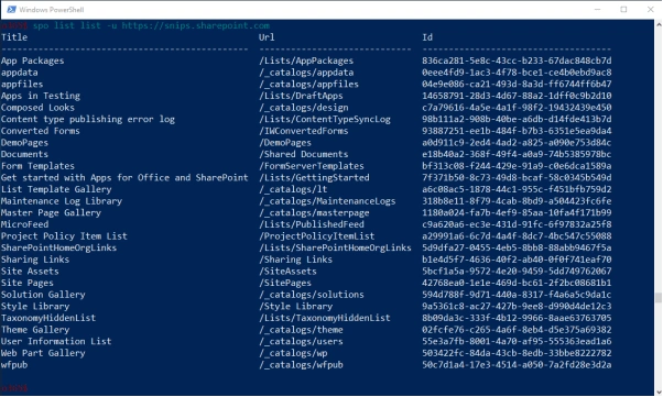 Office 365 CLI