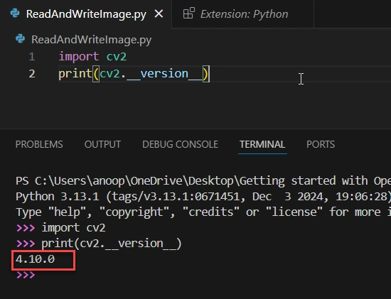 Verifying the installation