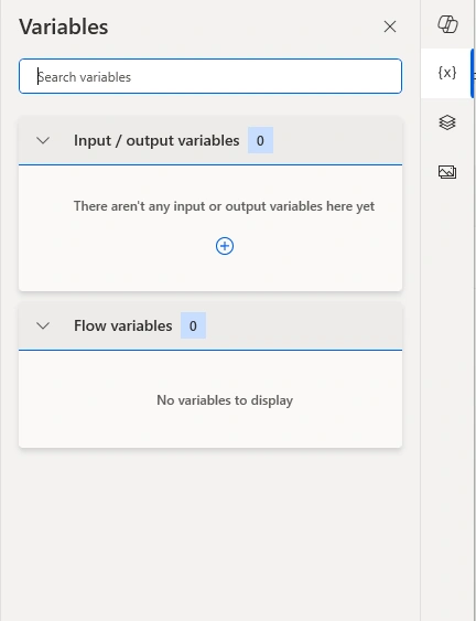 Variables Panel 