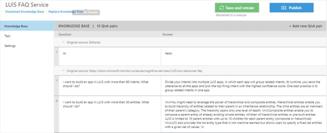 QnA Maker service