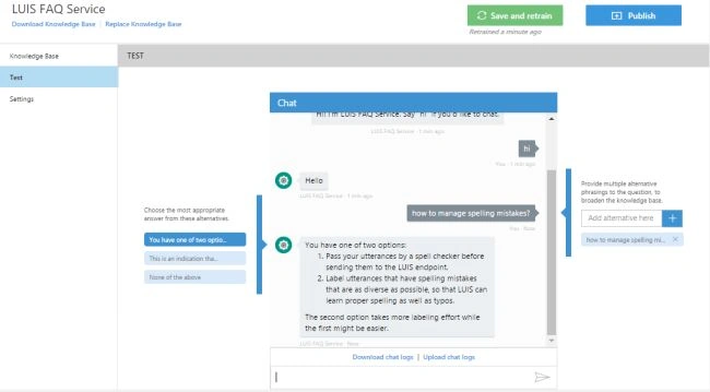 QnA Maker service