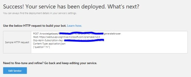 QnA Maker service