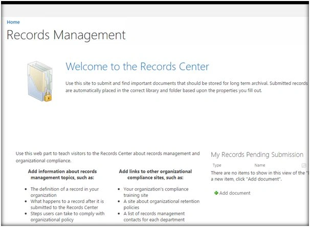 Record Center Site