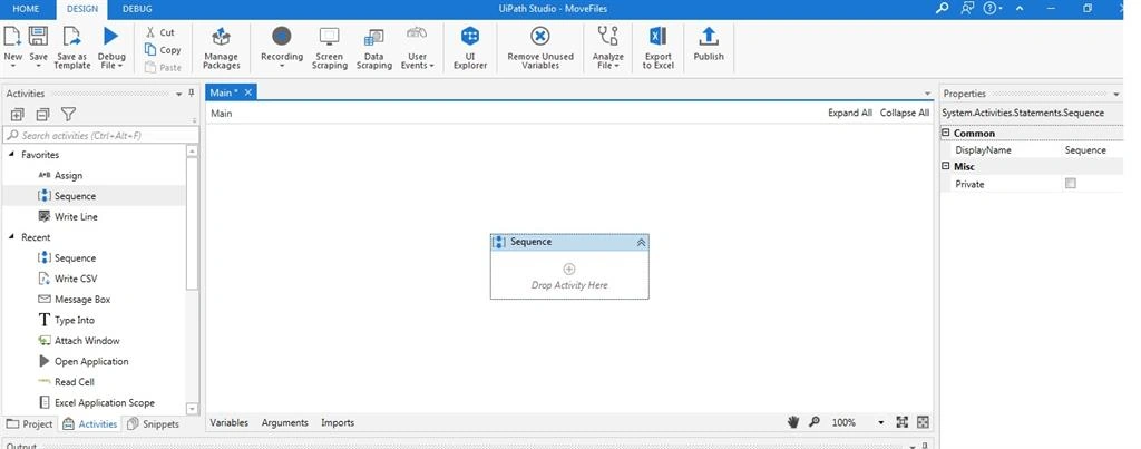 take seq activity