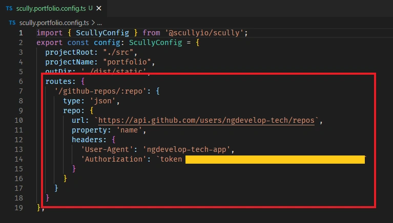 Scully Config for Parameterized Routes