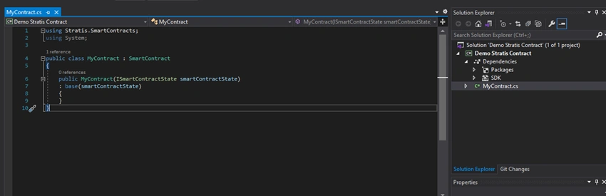 Getting Started with Smart Contract in C# Using Stratis Blockchain