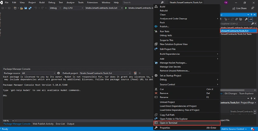 Getting Started with Smart Contract in C# Using Stratis Blockchain