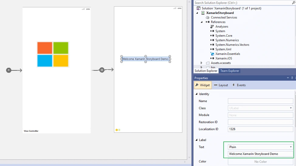 Storyboards in Xamarin.IOS