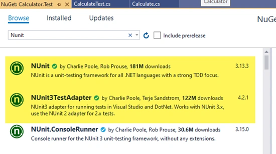Unit Testing With NUnit In .Net Core
