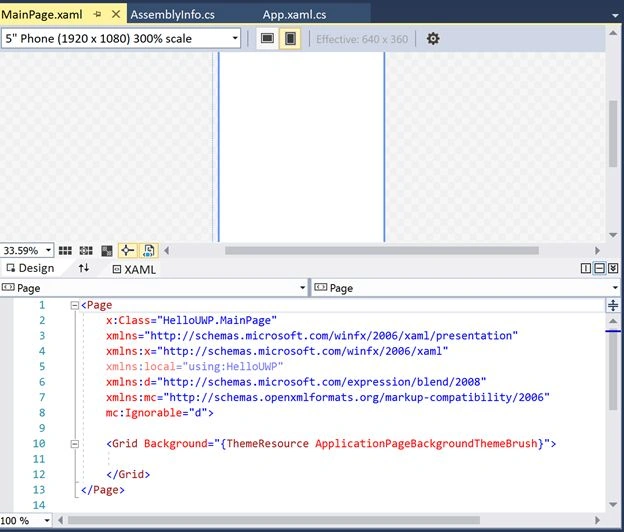 UWP Main Page