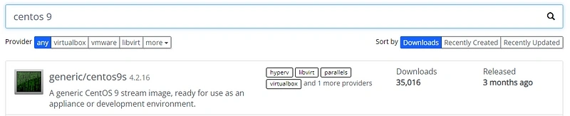 CentOS on Vagrant