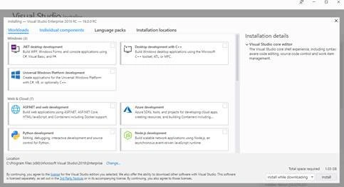 Visual Studio 2019 RC