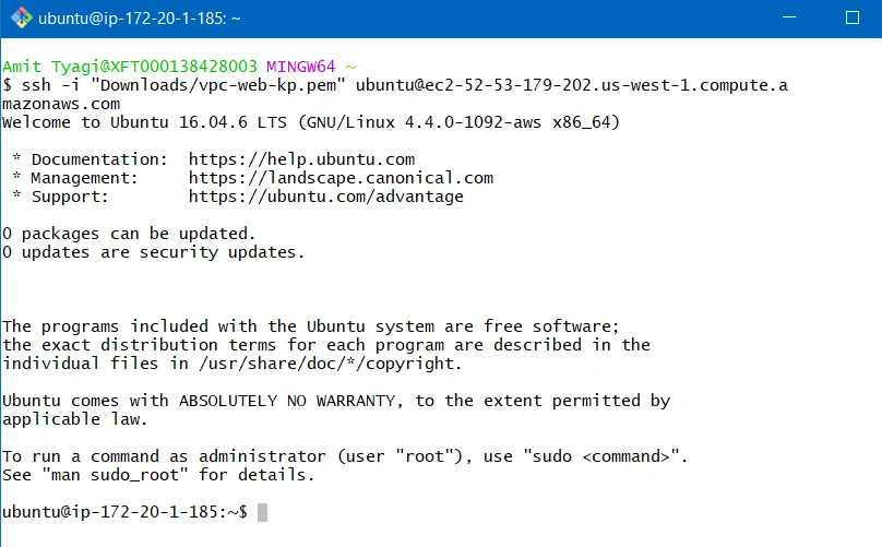 Setting up VPC in AWS